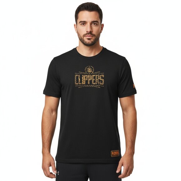 Clippers T-Shirt Black Under Armour Sz XL - Picture 2 of 8